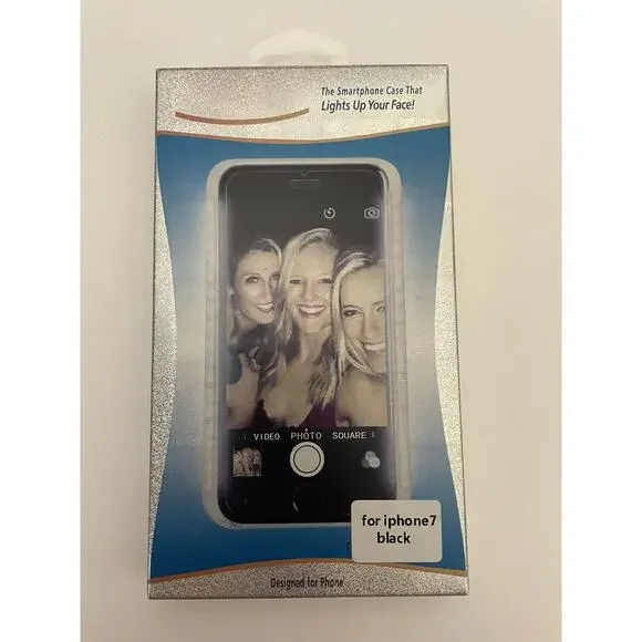Stoli Elite Black Light Up For Selfie iPhone 7 Smartphone Protection Hard Case