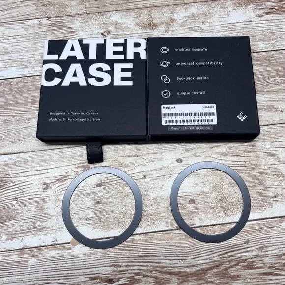 LATER‎ CASE MagLock Classic Magnetic Ring Two Pack Universal Compatibility