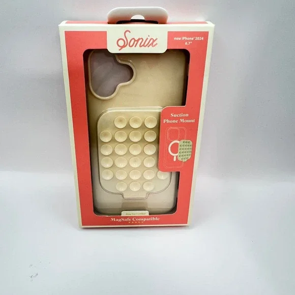 Sonix iPhone 16 Pro Max Case MagSafe Suction Phone Mount Linen Beige 6.7