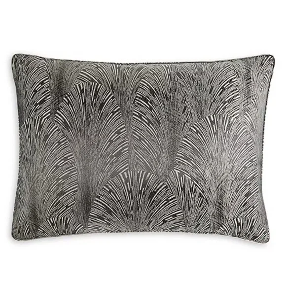 Hudson Park Collection Deco Fan King Pillow Sham, New in Box $145