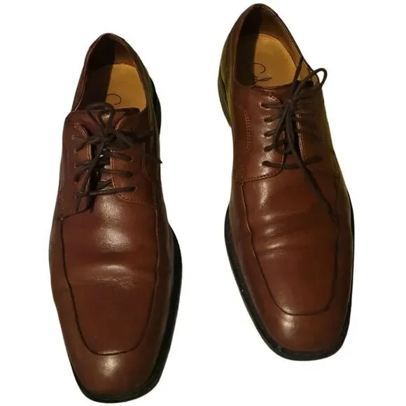 Cole Haan Martino Brown Leather‎ Apron Toe Oxford Lace Up Shoe Men's 8:5