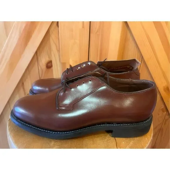 Bates Men's Brown Leather Oxford 6.5E Nwt