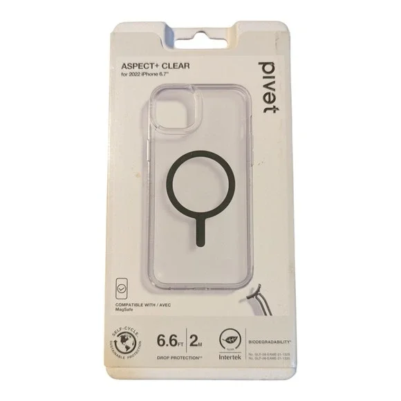 i1 Pivet Aspect+ Clear‎ MagSafe Case for Apple iPhone 14 Plus - USED