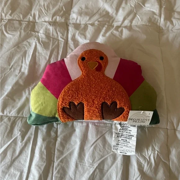 Turkey Decorative Pillow – New With Tags – Fall / Thanksgiving Decor