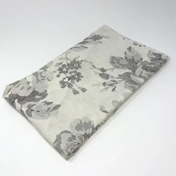 Ralph Lauren Home Figueroa Floral Neutral Gray Standard Pillow Sham 100% Cotton