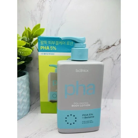 b.clinicx PHA 5% Skin Polishing Body Lotion 300mL PHA 5% + Betaine New‎ In Box