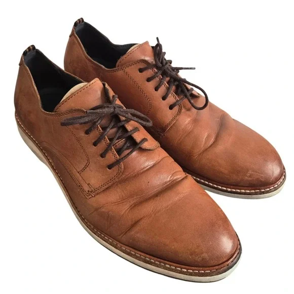 Cole Haan Grand OS‎ Men's Brown Leather Oxford Shoes Business CasualSize 11M
