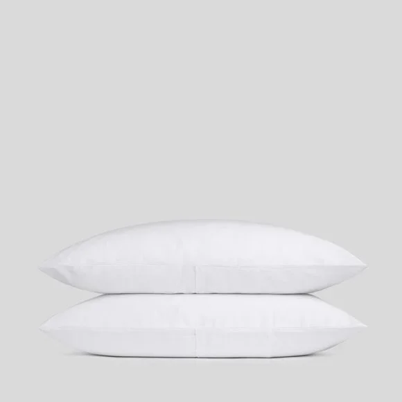 NEW PARACHUTE Home Brushed Cotton Back Envelope Pillowcase Set – White