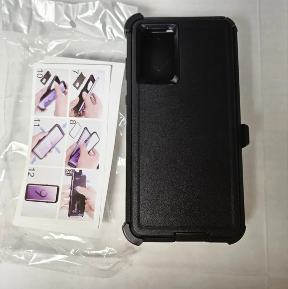 Black Phone Case‎ with Belt Clip Samsung A73