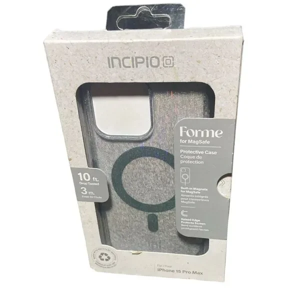 iPhone 15 Pro Max Case MagSafe Incipio Forme Silver Hard Shell 6.7