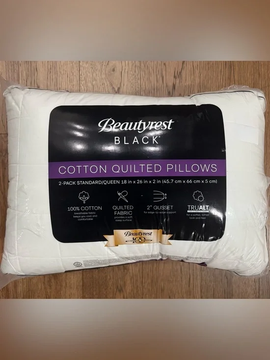 🎉LAST CHANCE🎉BEAUTYREST BLACK 2pk Luxurious Cooling Down‎ Alternative Pillows