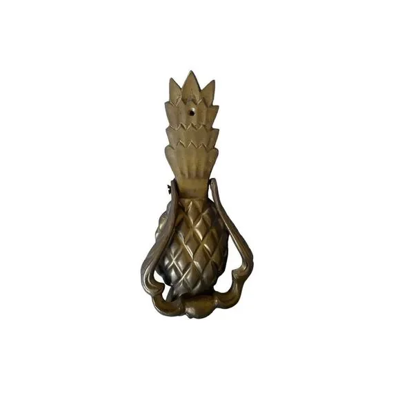 Brass solid pineapple door knocker, 7 x 3