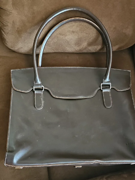 Laptop Bag By LODIS Brown Leather 15
