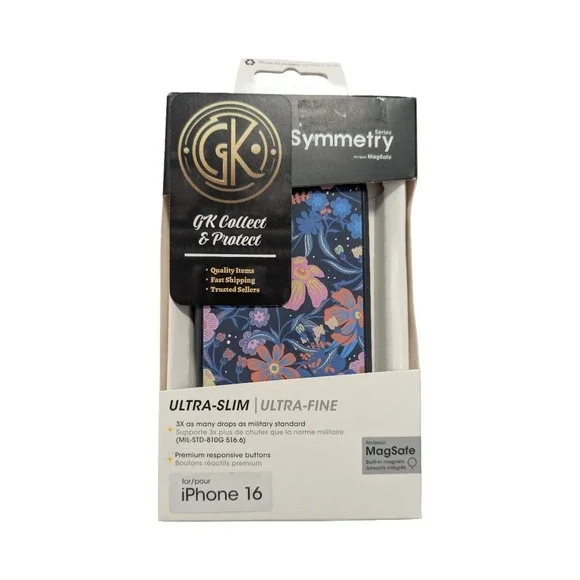 F8-N OtterBox Apple iPhone 16 Symmetry Series Case w MagSafe Fairy Fauna