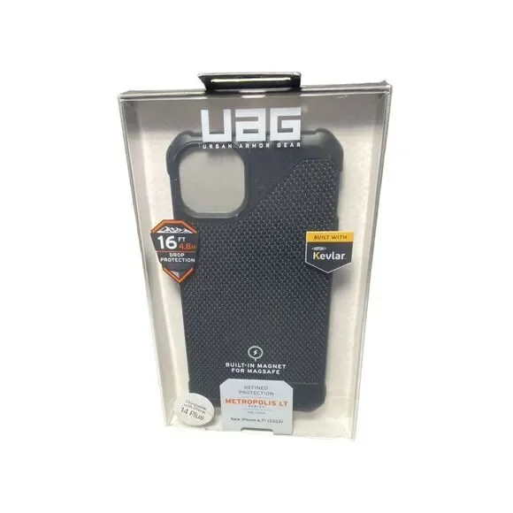 UAG Metropolis Rugged Case for iPhone 14 Plus MagSafe Black Cover - Protective