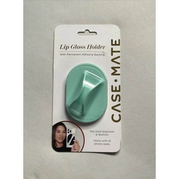 Case-Mate Adhesive Lip Gloss Lipstick Holder For Smart Phone‎ Tablet Mint Green
