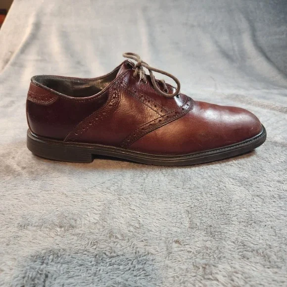 Nunn Bush Shoes Mens 12 Brown Leather‎ Oxford Dress Macallister 84046-200