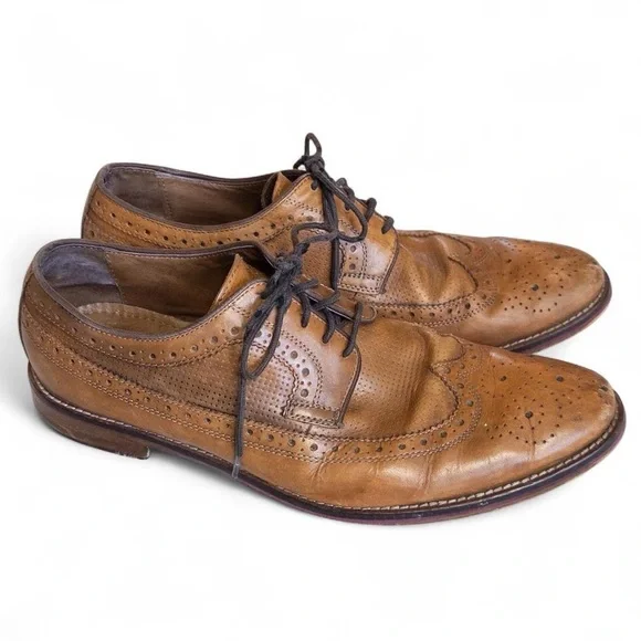 Classic Brown Leather Brogue Shoes