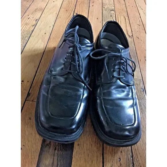 Deer Stags Motivation Black Lace-Up Dress Shoes Size‎ 9.5M Oxfords