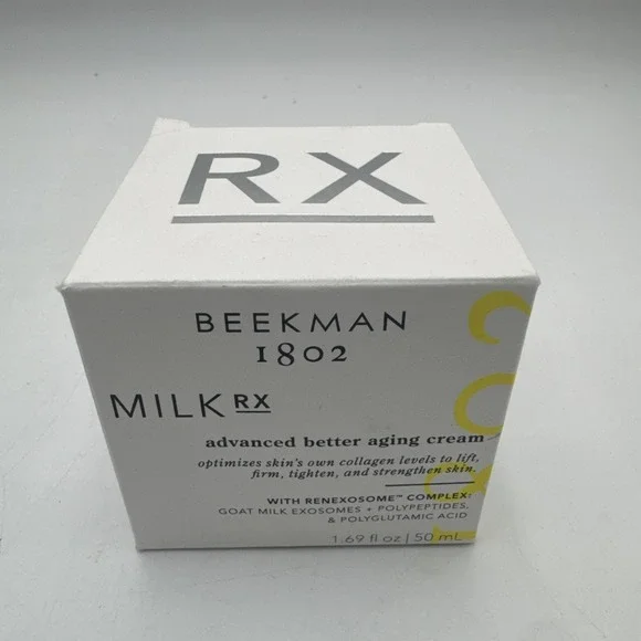BEEKMAN 1802 MILK RX ADVANCED BETTER AGING CREAM 1.69 OZ NB