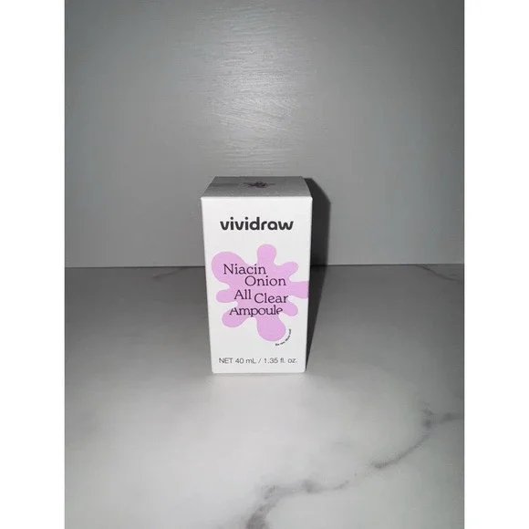 Vividraw Niacin Onion All Clear Ampoule 40ml / 1.35 fl oz Brand New Sealed Kbeat