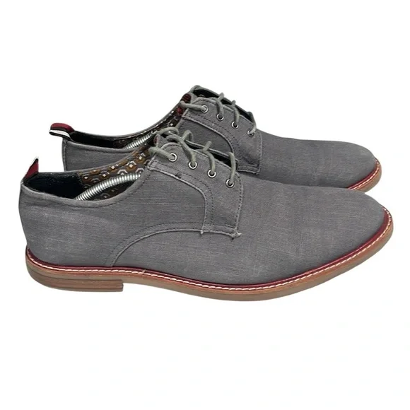 Ben Sherman Fabric Upper Lace Up Oxford Shoe SZ 13 Grey
