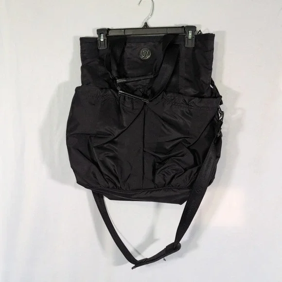 Lululemon Flow and Go Tote Bag Black Laptop School Work