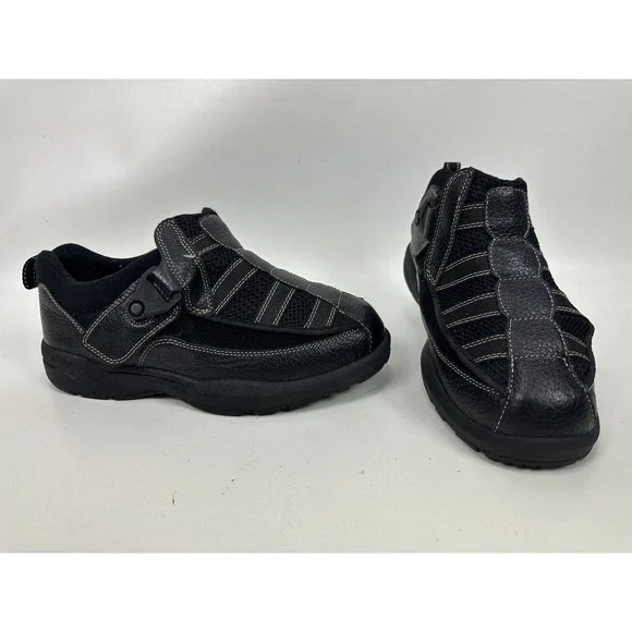 Dr Comfort Edward X-Depth Shoes 9610 Black Adjustable Diabetic Men Size 8.5 XW