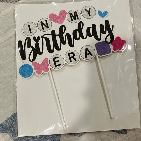 In My Birthday Era party decorations