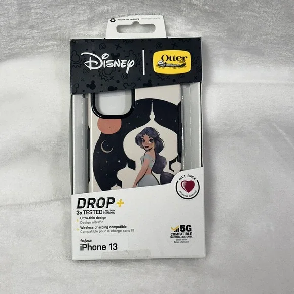 OtterBox Princess Jasmine Drop+ Ultra Thin Design Case For‎ iPhone 13 NIB