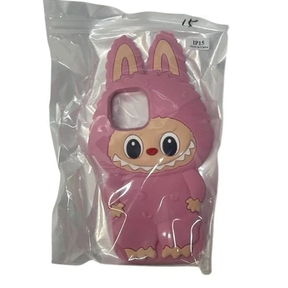 Pink Cartoon‎ Character Phone Case for iPhone 15