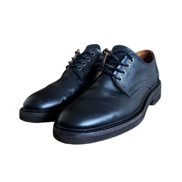 $698 John Varvatos Scarpe Derby Leather Shoes hand made Portugal men's Size 11