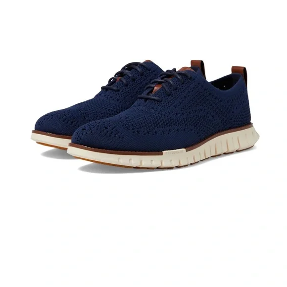 New in Box Zerogrand Remastered Stitchlite Wingtip Oxfords