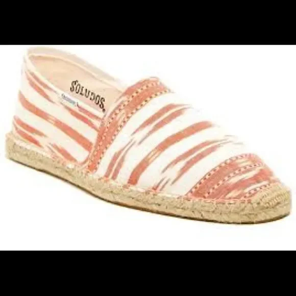 Soludos Res & White Ikat Espadrilles