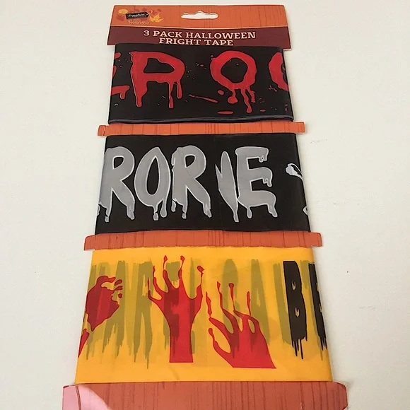 3 PACK HALLOWEEN FRIGHT TAPE