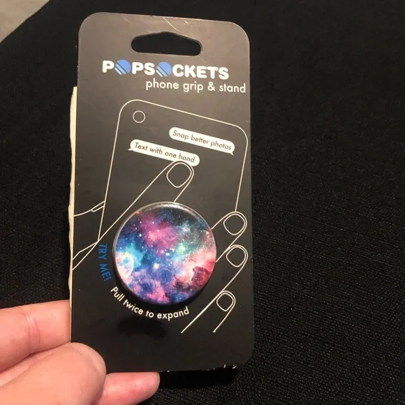 NWT PopSocket Galaxy Phone Grip & Stand - Blue Purple Pink