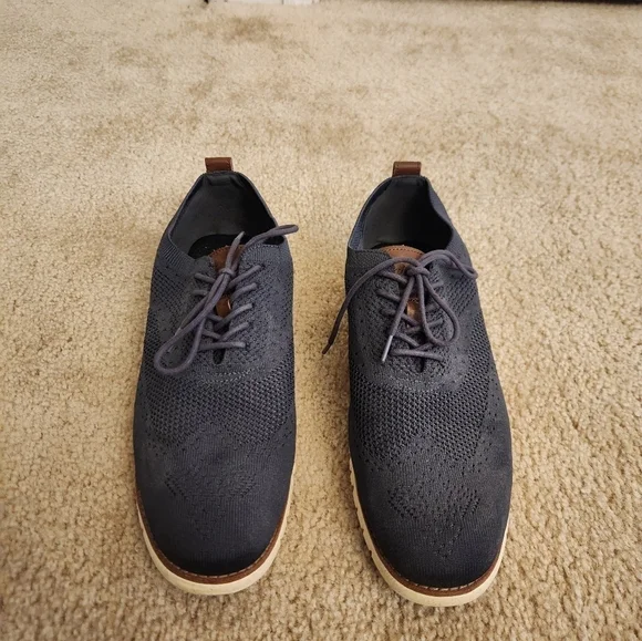 Speedmate Stitchlite Wingtip Oxford Shoes Blue Gray C27569 Mens 11.5