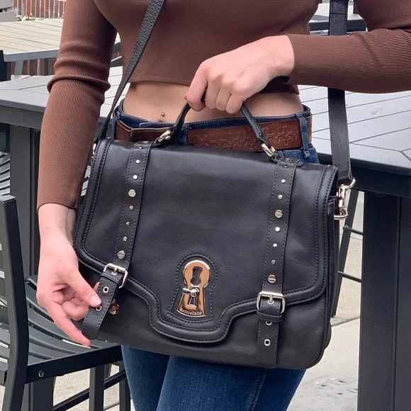 Laptop bag for women!!! NWT Messina Italian leather messenger bag/computer bag.