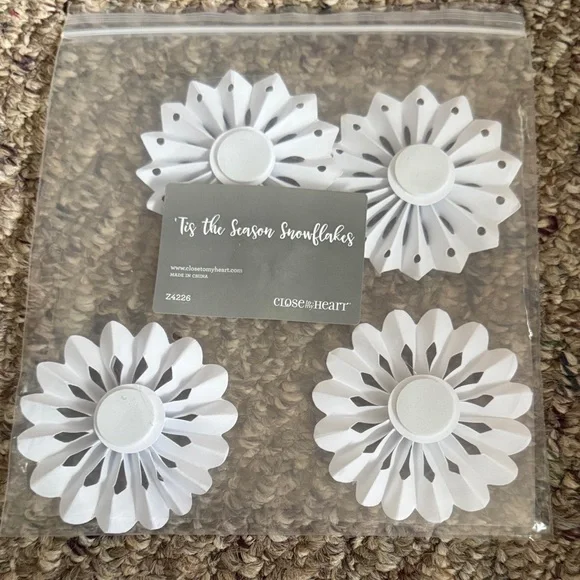 Close to My Heart White Snowflake Decorations