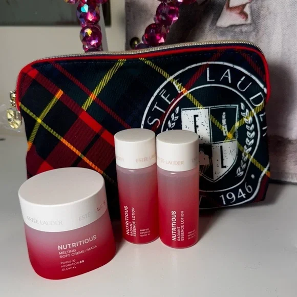 Estee Lauder Cream Skincare Mask w:Free Cosmetic Bag and Essence Lotion New