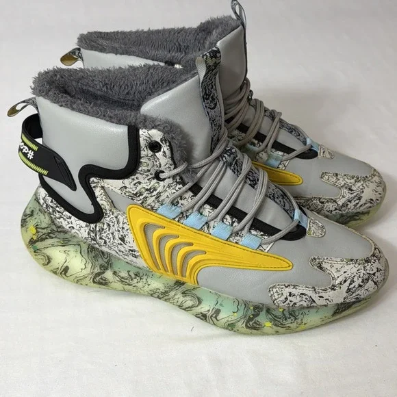 Men Winter‎ Warm Snow Boots Non-Slip Plush Sneakers Wear Resistance Hiking Shoes