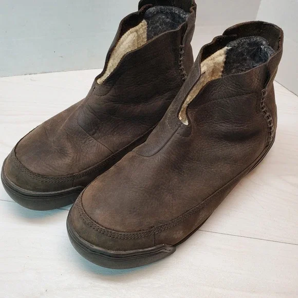Sorel Bota Bag Mens 10 Brown Leather Waterproof Warm Lined Boots Urban Outdoor