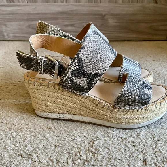 Dolce Vita Mauri Snakeskin espadrille sandals