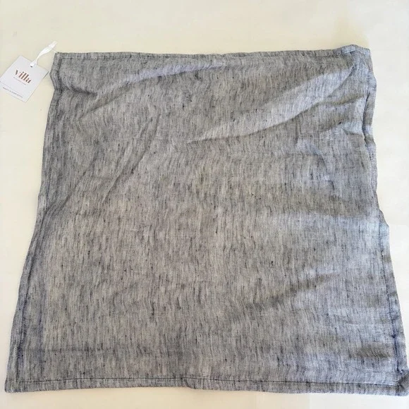 Villa Classic Home‎ Joshua Chambray Blue 22x22 Pillow Cover Pottery Barn Linen