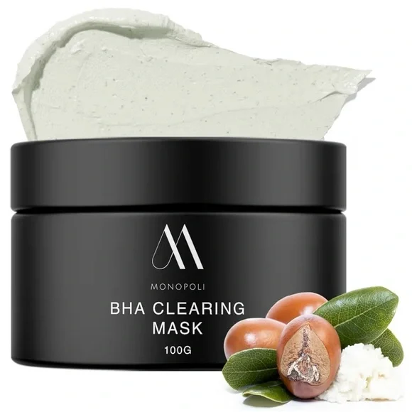 MONOPOLI Skin‎ BHA Clay Mask 100g Pore Detox Hydrate All Skin Types Refresh