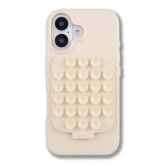 Sonix Suction Phone Case for iPhone 16 Pro in Ivory