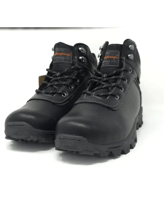 New Weatherproof Vintage Jace Black Combat Hiking Boots Men’s 10M