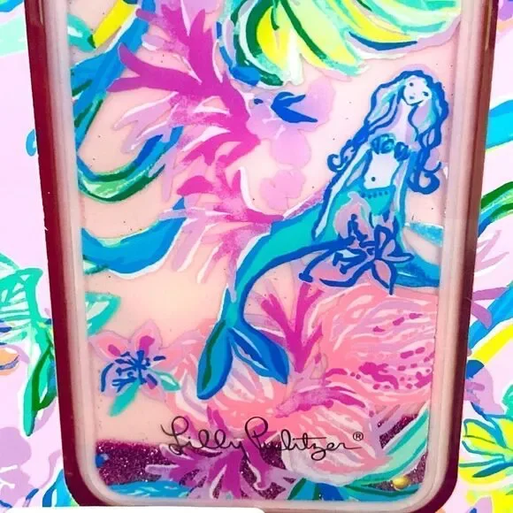 Lilly Pulitzer Mermaid in the Shade Apple iPhone Case Cover X/XS