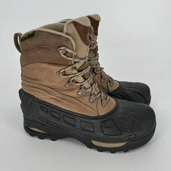 SALOMON Scrambler FG TS Mens WaterProof Contragrip Hiking Snowshoe Boots Size 10