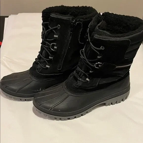 Lands' End Black Winter Boots